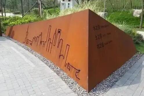 禹会耐候钢挡土墙
